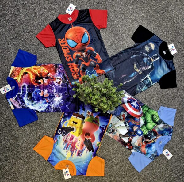 boys t shirt - 5 pcs